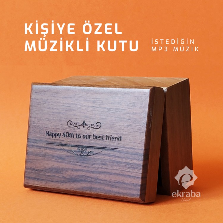 Kişiye Özel Mp3 Müzik Çalar Hediye Kutusu - Kendi şarkını yükle
