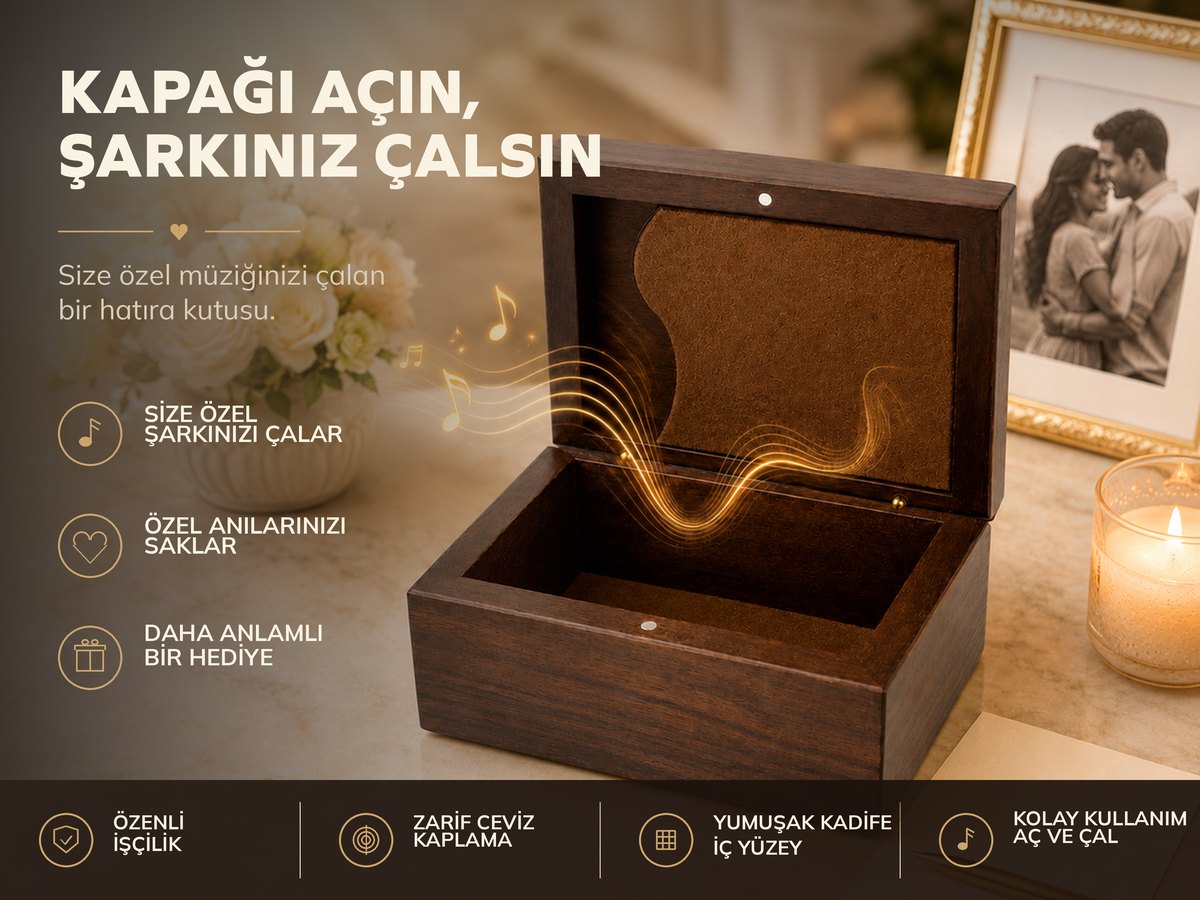 Kişiye özel müzikli kutu - MP3 müzik özellikleri